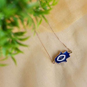 Deep Blue Evil Eye - Necklace Necklace June Trading   