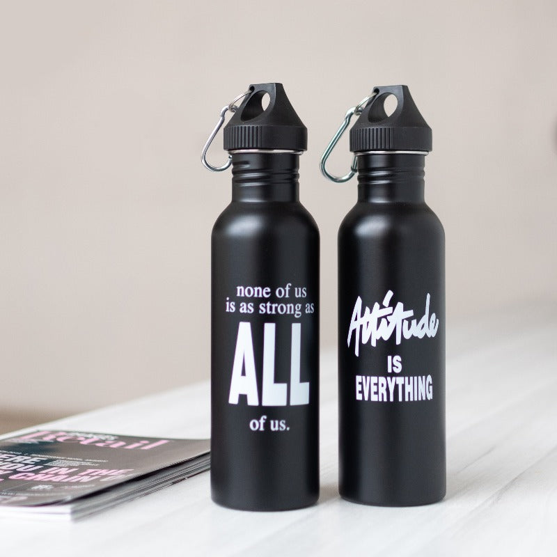 Metal Bottle With Motivational Quotes Bottles June Trading   