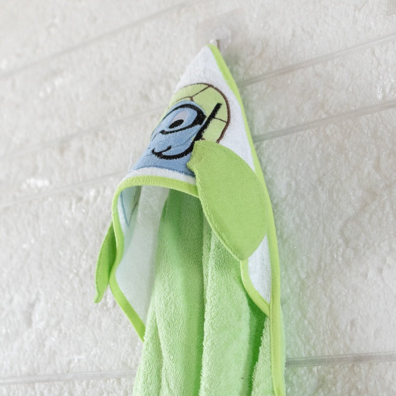 Baby Hooded Towel - Tortoise Baby Towels June Trading   