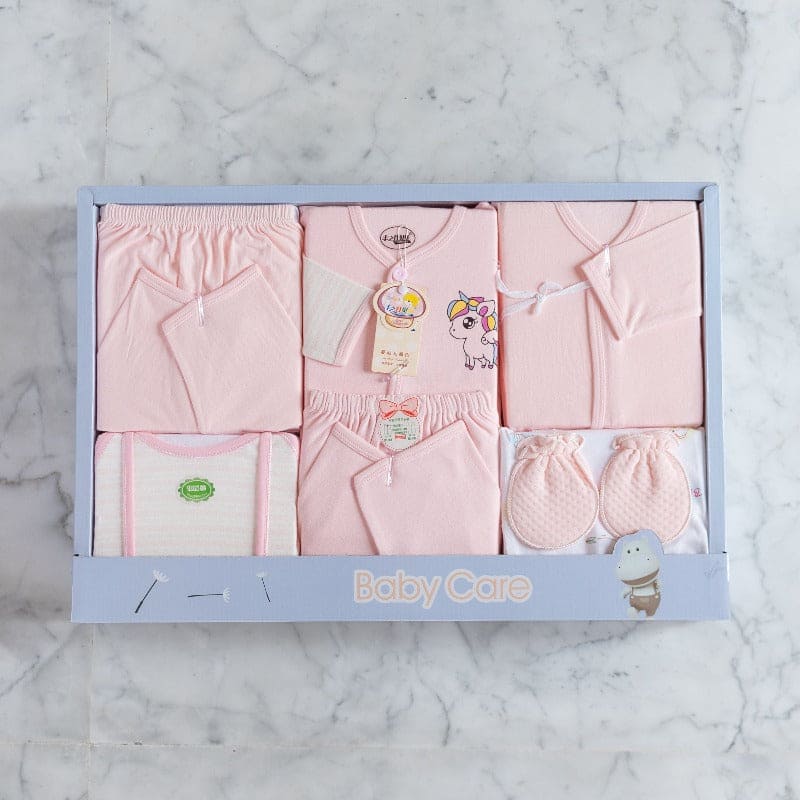 Unicorn Baby Cloth Set Baby Gift Set June Trading Baby Pink  