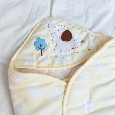 Cloud Printed & Hooded Baby Swaddle Baby Swaddle June Trading   