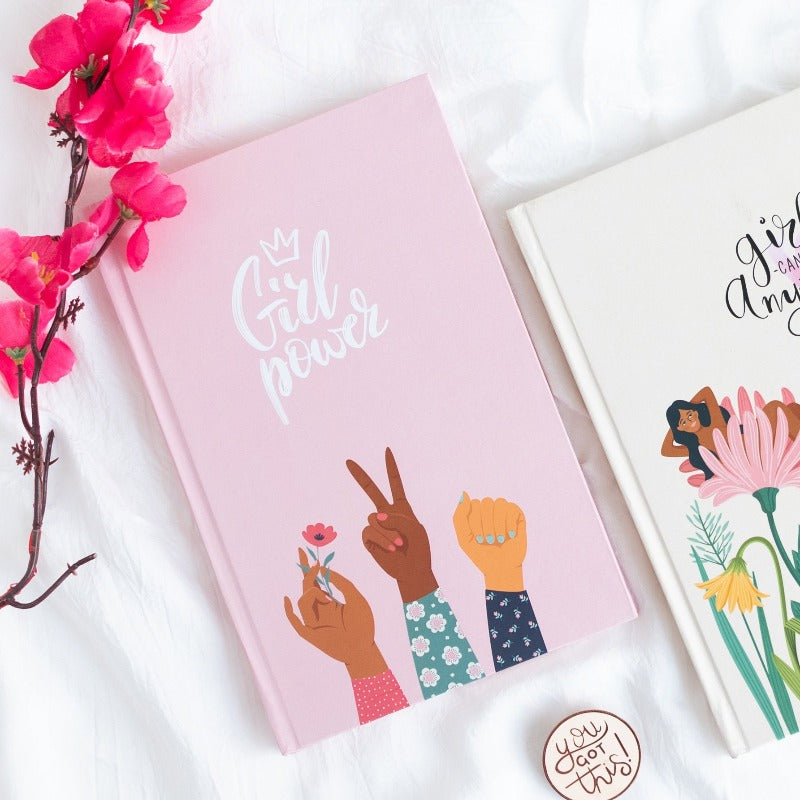 The Girl Power Notebook (Hard Cover) Notebooks June Trading Girl Power (Blank Pages)  