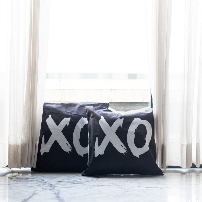 XOXO Print Cushion Covers (Set of 2) Cushion Cover June Trading   