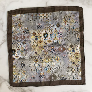 Traditional Motifs Print- Pocket Squares (Set of 2) Pocket Squares June Trading   