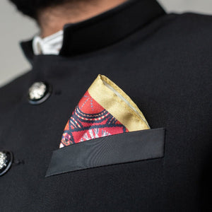 Circular and Floral Print - Pocket Squares (Set of 2) Pocket Squares June Trading   