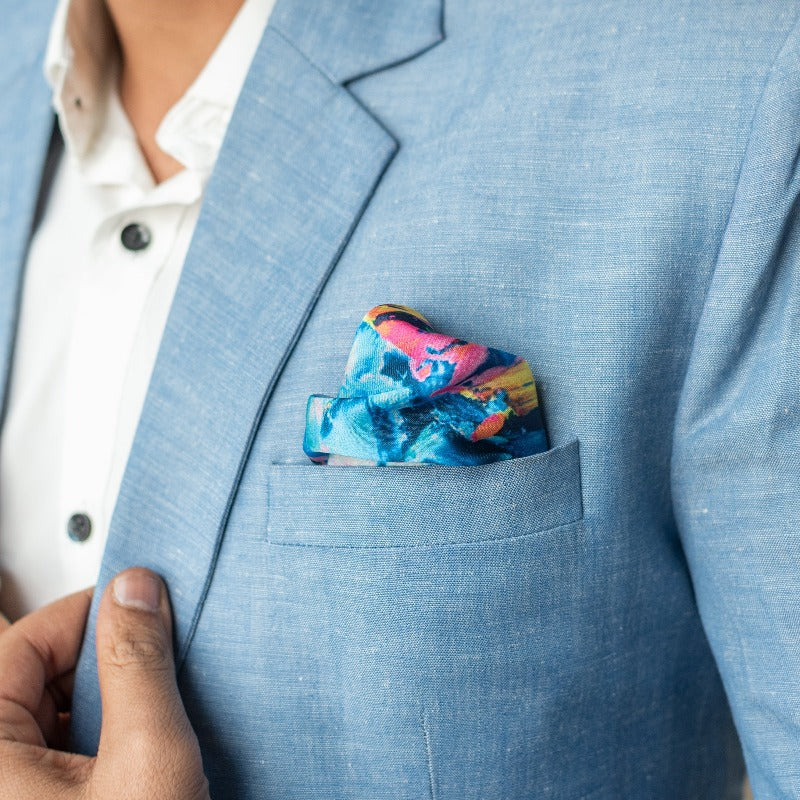 Abstract Print - Pocket Squares (Set of 2)