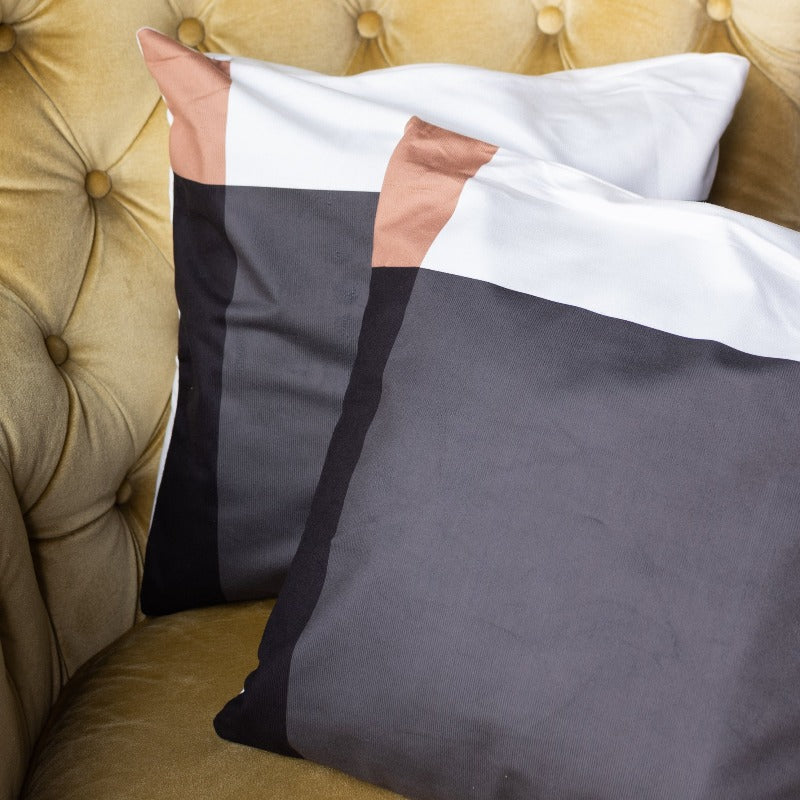 Minimal Print Cushion Covers (Set of 2) Cushion Cover June Trading   