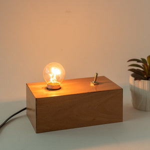 Wooden Table Night Lamp Lamps June Trading   