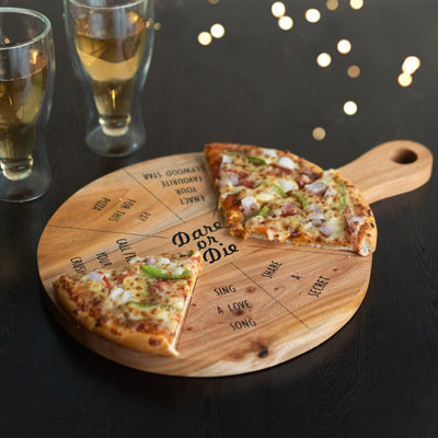 Wooden Party Pizza Serving Platter Serving Platters June Trading   