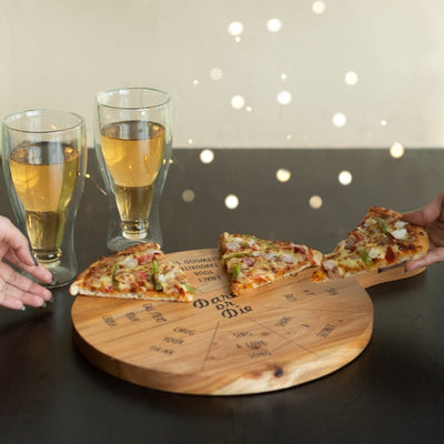 Wooden Party Pizza Serving Platter Serving Platters June Trading   