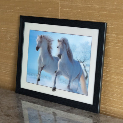 White Horses - 3D Photo Frame Photo Frames June Trading   