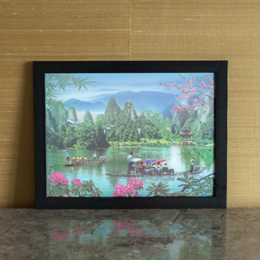 Calming Lake - 3D Photo Frame Photo Frames June Trading   