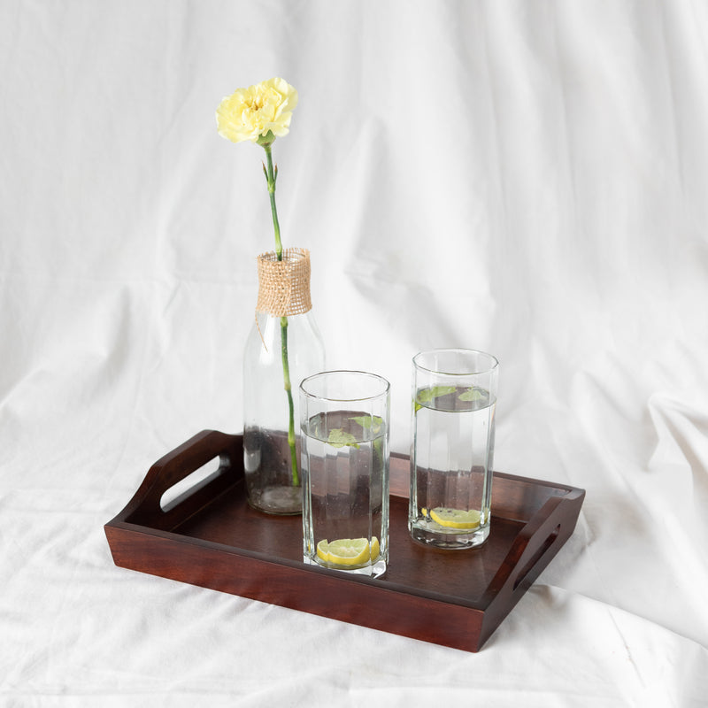 Handcrafted Wooden Serving Tray Serving Tray June Trading   