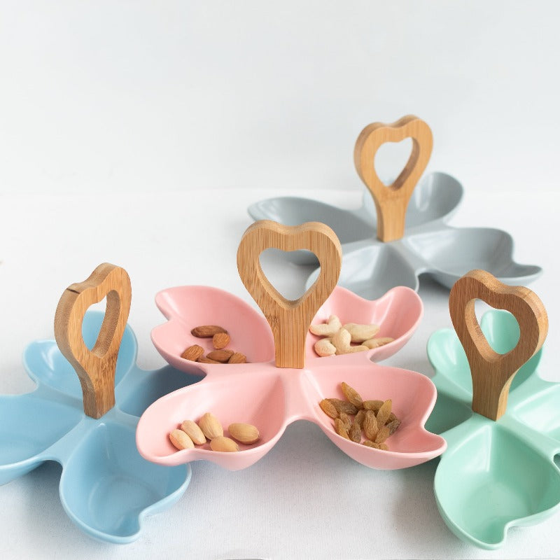 Butterfly Bowl Set With Handle Serving Plates June Trading   