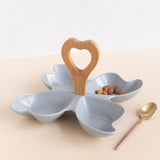 Butterfly Bowl Set With Handle Serving Plates June Trading Coin Grey  