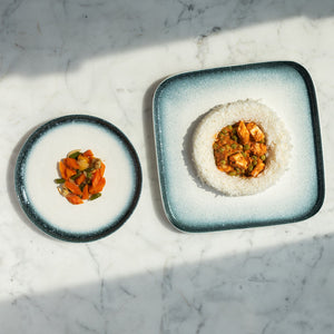 Ombre Ceramic Round Dinner Plate Starter Plates June Trading   