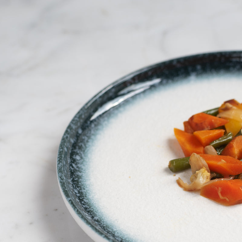 Ombre Ceramic Round Dinner Plate Starter Plates June Trading   