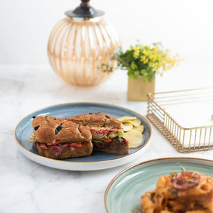 Gold Rimmed Dinner Plate Dinner Plates June Trading   