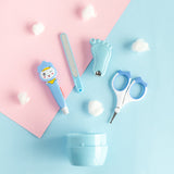 Baby Mani /Pedi Kit Set Nail Cutter June Trading Cloud Blue  