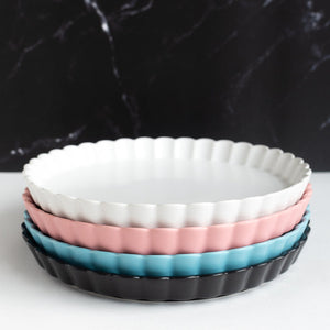 Crinkle Serving Plate Dinner Plates June Trading   