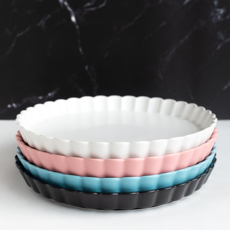 Crinkle Serving Plate Dinner Plates June Trading   