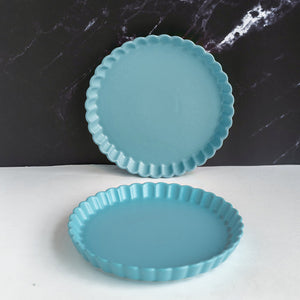 Crinkle Serving Plate Dinner Plates June Trading   