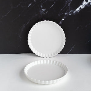 Crinkle Serving Plate Dinner Plates June Trading   