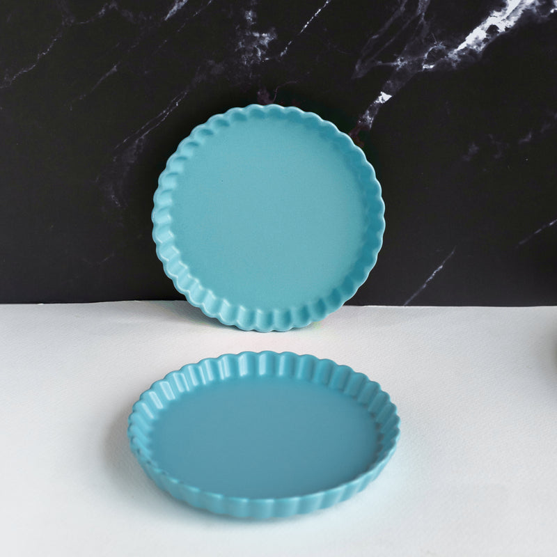 Crinkle Serving Plate Dinner Plates June Trading   