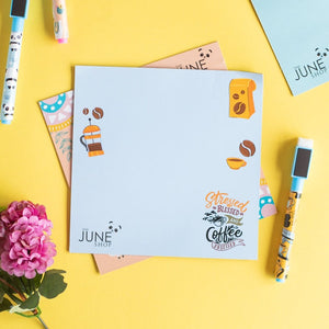 Coffee Obsessed- Magnetic Board Sheet (Rewritable) Magnetic Board June Trading   