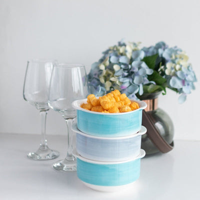 Colourful Ombre Bowls (Set of 6) Serving Bowls June Trading   