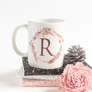Dream catcher Print Ceramic Cup Initials Coffee Mugs June Trading R  