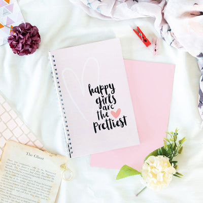 Happy Girls Are the Prettiest - Wiro Notebook Notebooks June Trading   