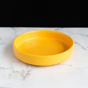 Solid Coloured Dinner Plate Dinner Plates June Trading Butter Yellow  