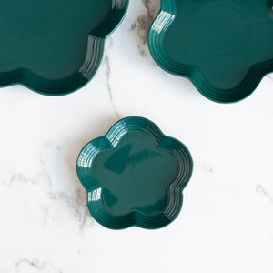 Pretty Flower Shaped Plate Dinner Plates June Trading Small Green 