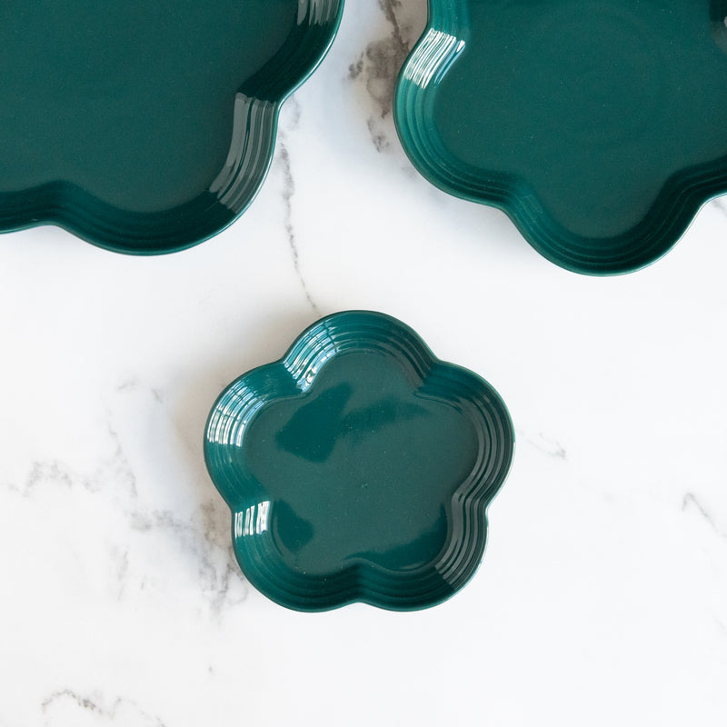 Pretty Flower Shaped Plate Dinner Plates June Trading Small Green 