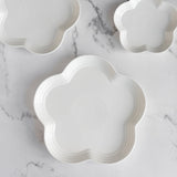 Pretty Flower Shaped Plate Dinner Plates June Trading Big White 