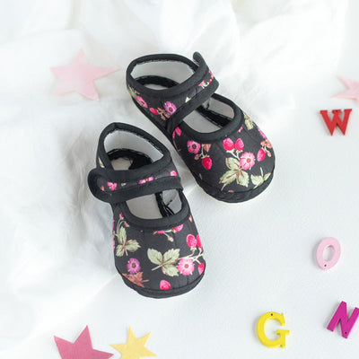 Floral Print Baby Soft Feel Shoes Baby Shoes June Trading   