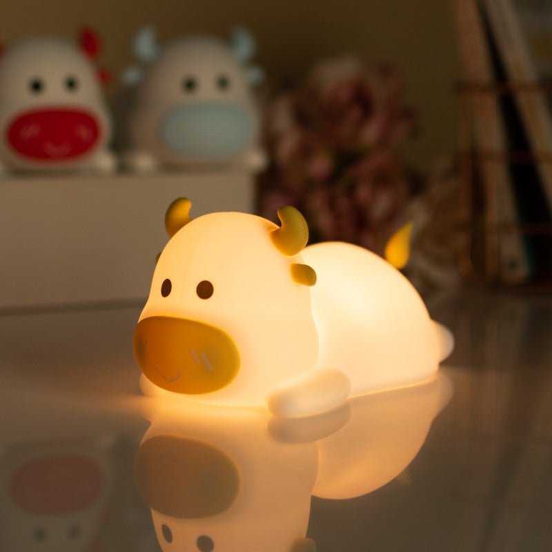 Cute Baby Cow Lamp Lamps June Trading Butter Yellow  