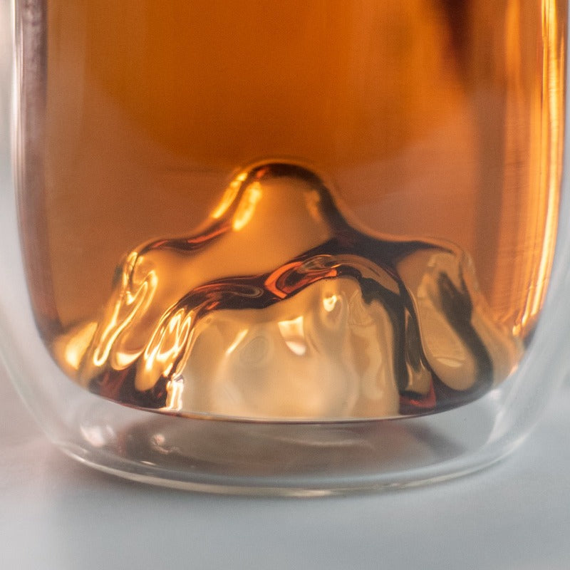Transparent Double-Walled Mountain Glass Glasses June Trading   