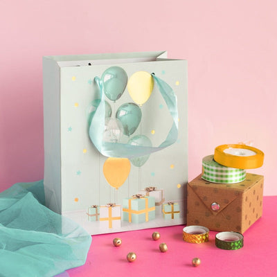 Blue Balloons Gift Bag (Set of 4) Gift Bag June Trading   