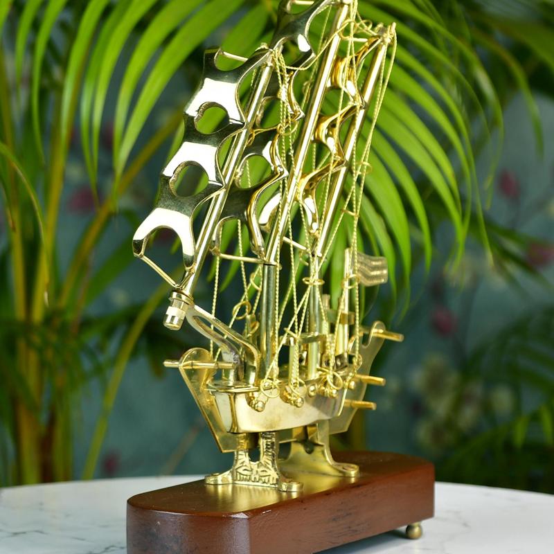 Sowpeace Brass Multi Sail Ship