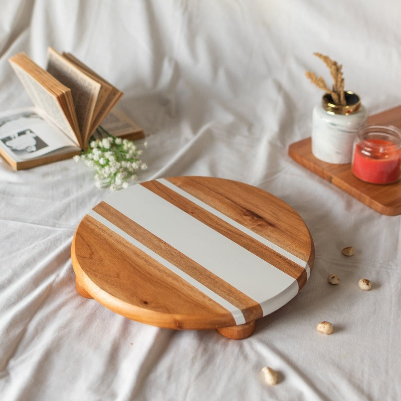 Wooden Circular Riser Utility June Trading   