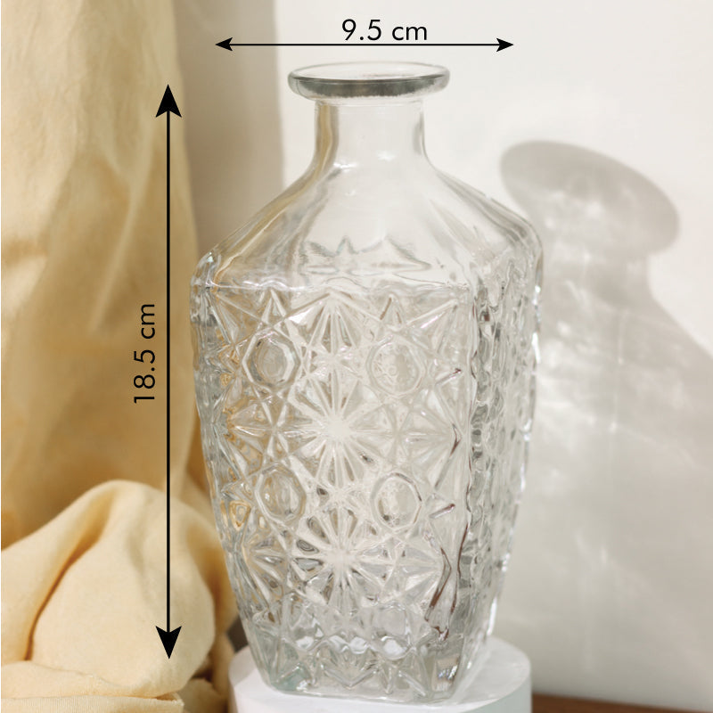 Decanter Crystal Cut Design Vase Vases June Trading   