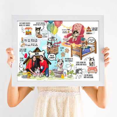 Pet Journal Frame Personalized Gifts VJ Impressions   
