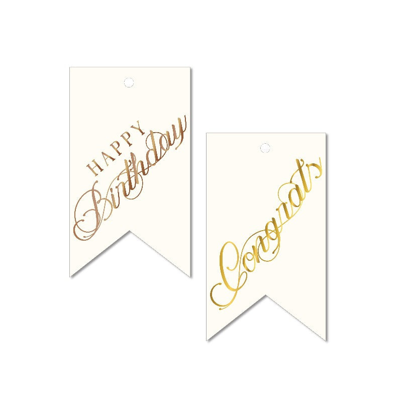 Happy Birthday + Congrats Gift Card Tags- Set of 10pcs Greeting Card Look What Happened   