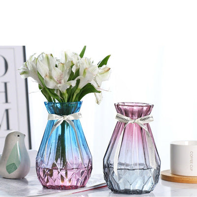 Vibrant Glass Flower Vase Vases June Trading   