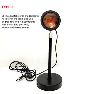 Sunset Projector Lamp Gadget Accessory Coral Tree   