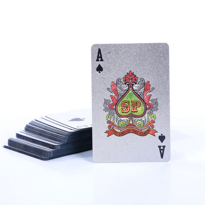 US Dollar Silver Foil Playing Card Set Playing Cards June Trading   