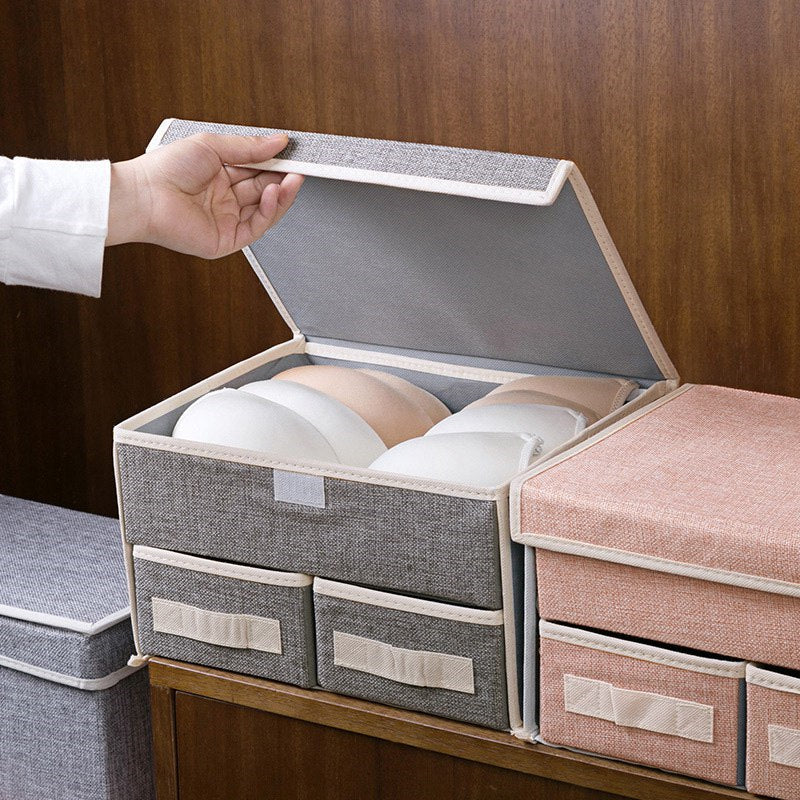 Subtle 3 Compartment Foldable Storage Organizer Basic Organisers ERL   