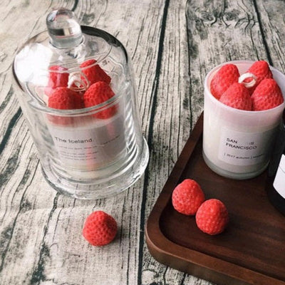 Strawberry Candle Jar Candles Coral Tree   